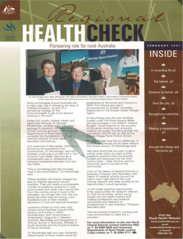 Regional Health Check February, 2001