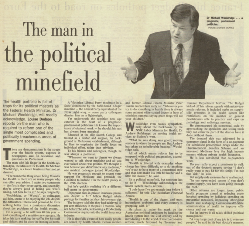 The Australian Financial Review  20 September, 1996